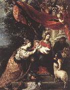 CEREZO, Mateo The Mystic Marriage of St Catherine klj oil painting on canvas